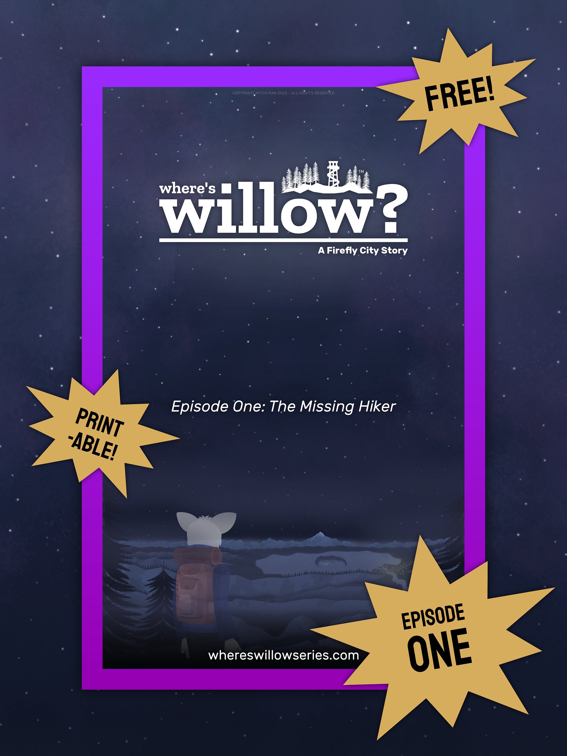Episode 1: The Missing Hiker (Digital Poster) | Wheres Willow? - A Firefly City Story product image (1)
