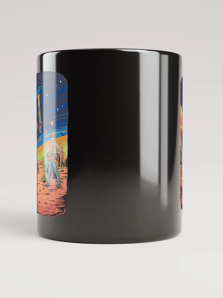 Skeleton Space Cowboys Black Glossy Mug product image (3)