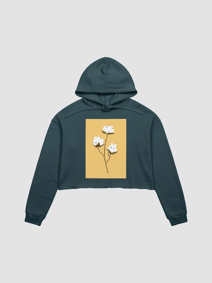 Cute Cotton Rabbit Crop Hoodie product image (4)