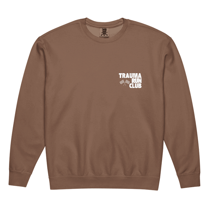 Trauma Run Club Crewneck (Brown) product image (2)