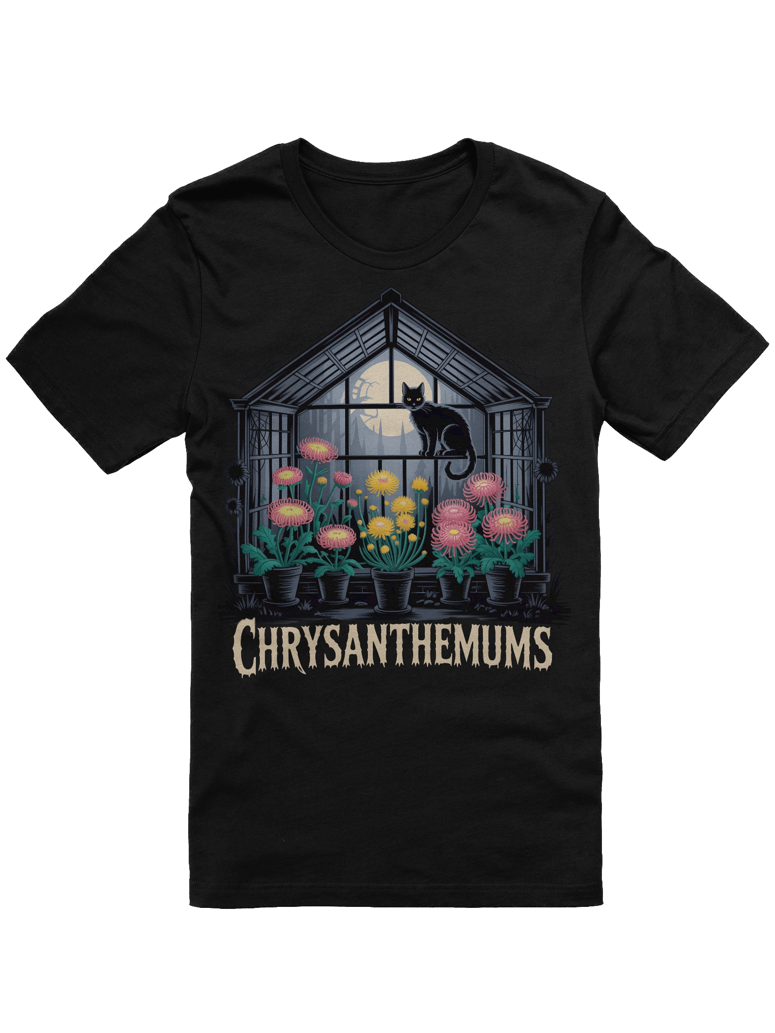 Moonlit Chrysanthemums T-Shirt product image (1)