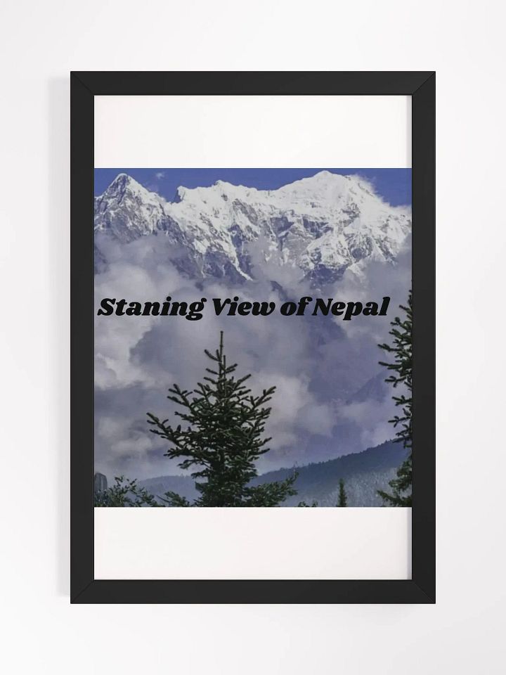 Wall Art View of Nepal Framed High-Quality Matte Poster (in) product image (1)