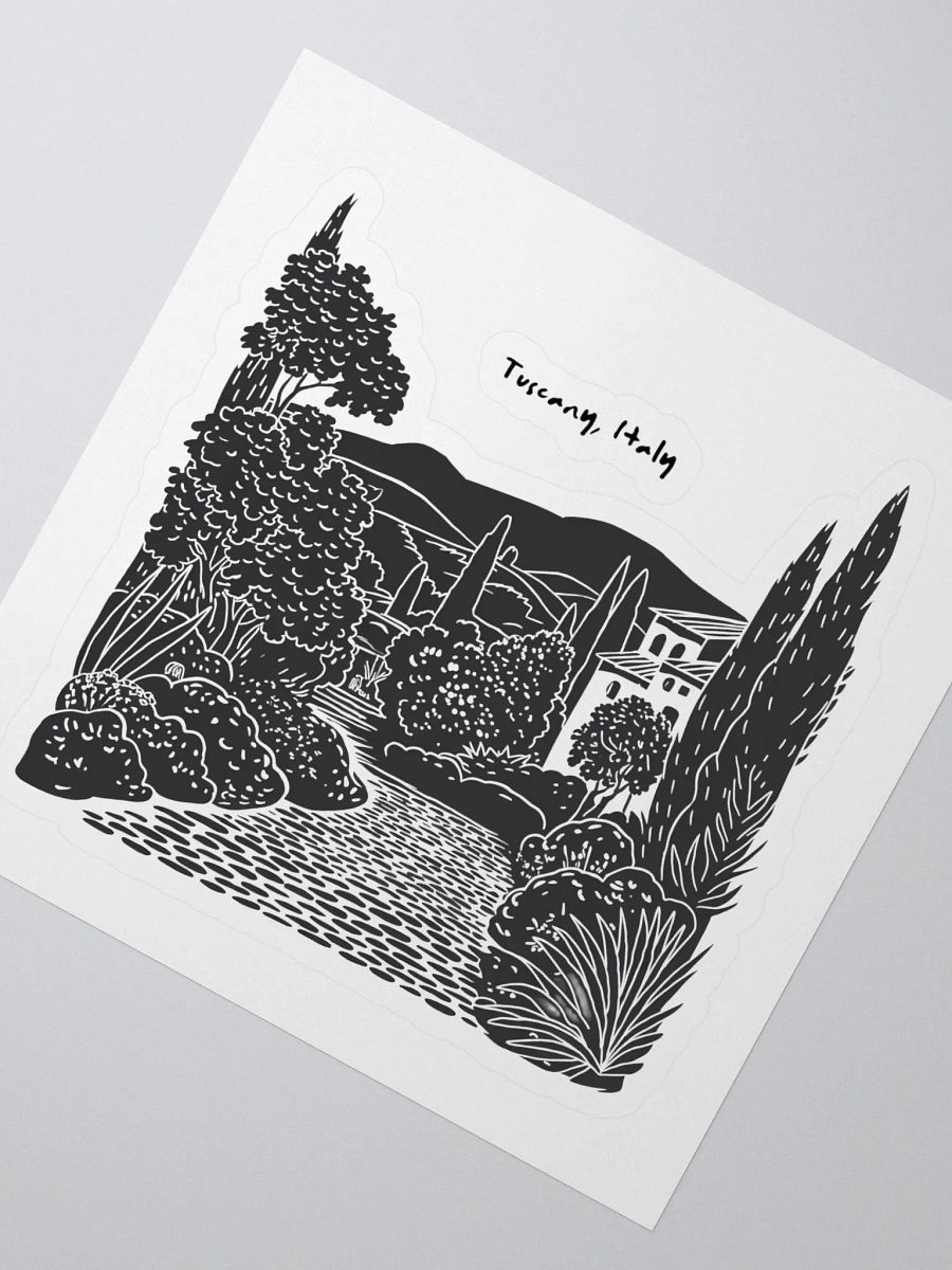 Tuscany Serenity: Elegant Landscape Sticker product image (2)