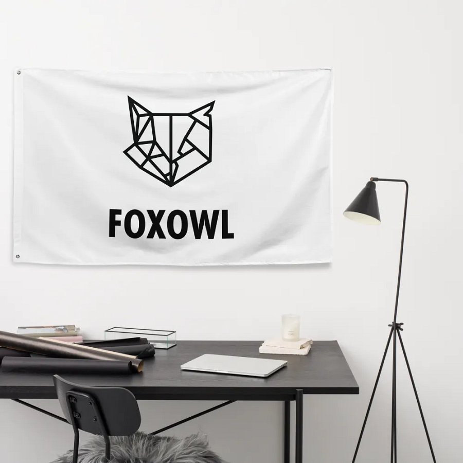 FOXOWL FLAG (WHITE) product image (9)