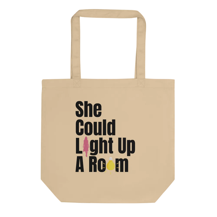 She Could Light Up A Room Natural Canvas Bag product image (2)