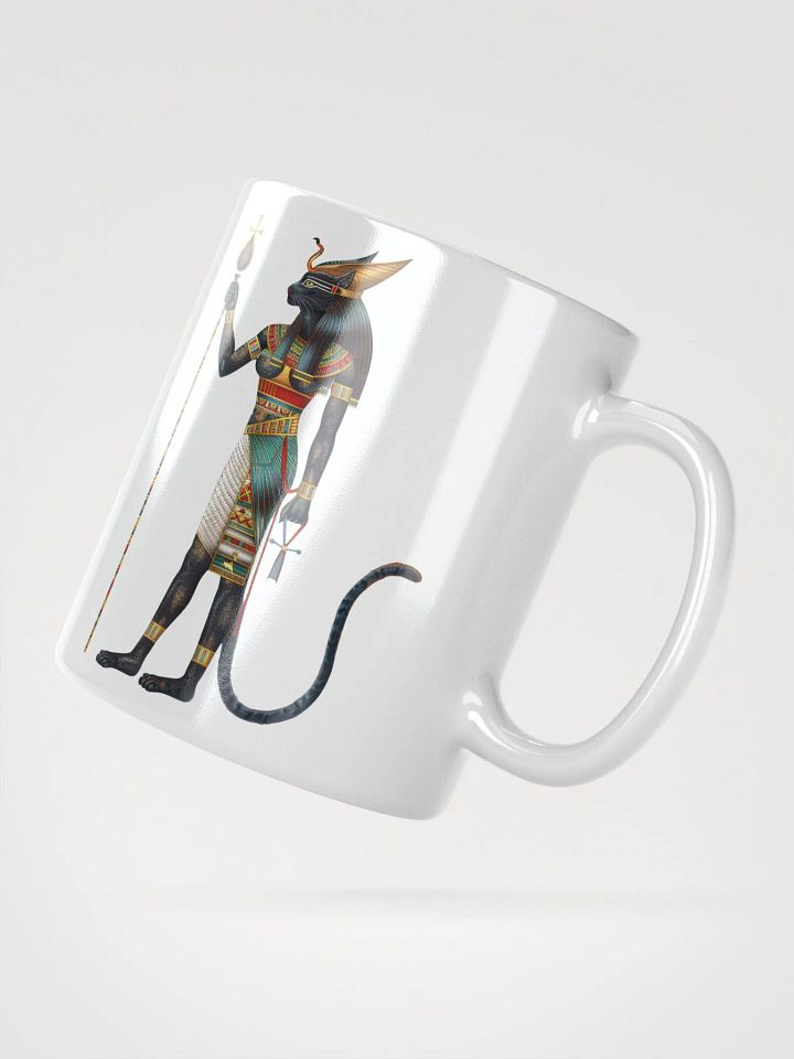 Bastet - The Egyptian Cat Goddess White Glossy Mug product image (2)