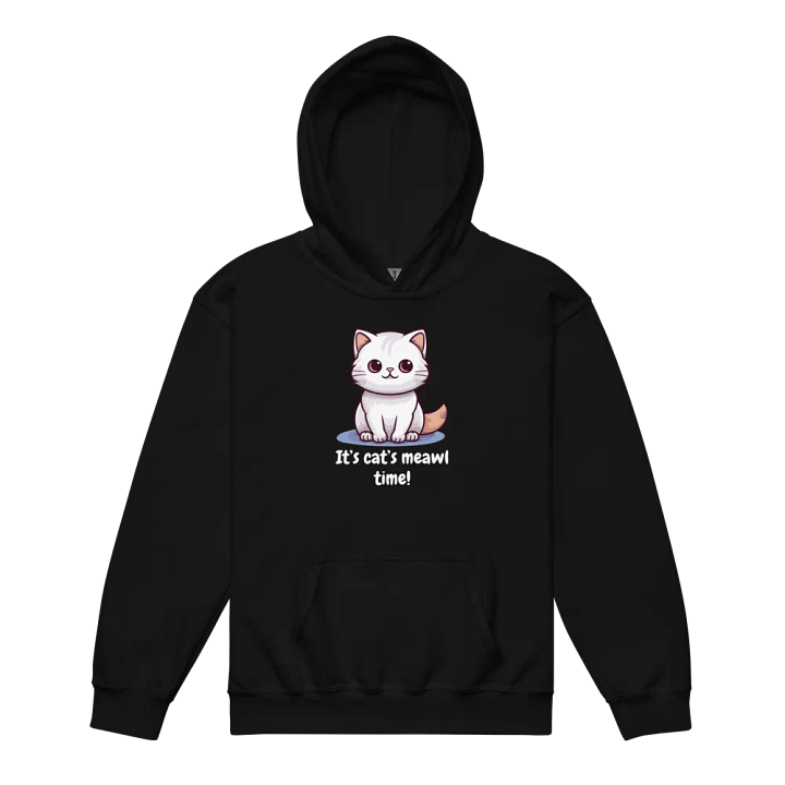 Meawl Time Hoodie for kids! product image (1)
