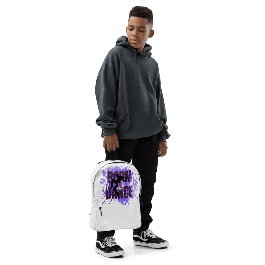Born to Dance His Silhouette Full Print Backpack product image (6)