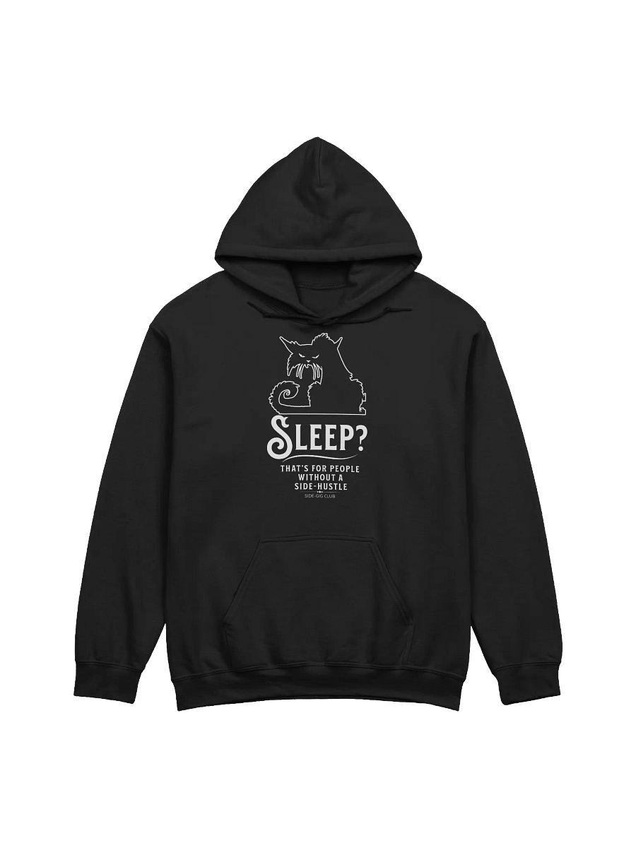 Sleepless Grind: Hustler Cat Classic Hoodie product image (3)