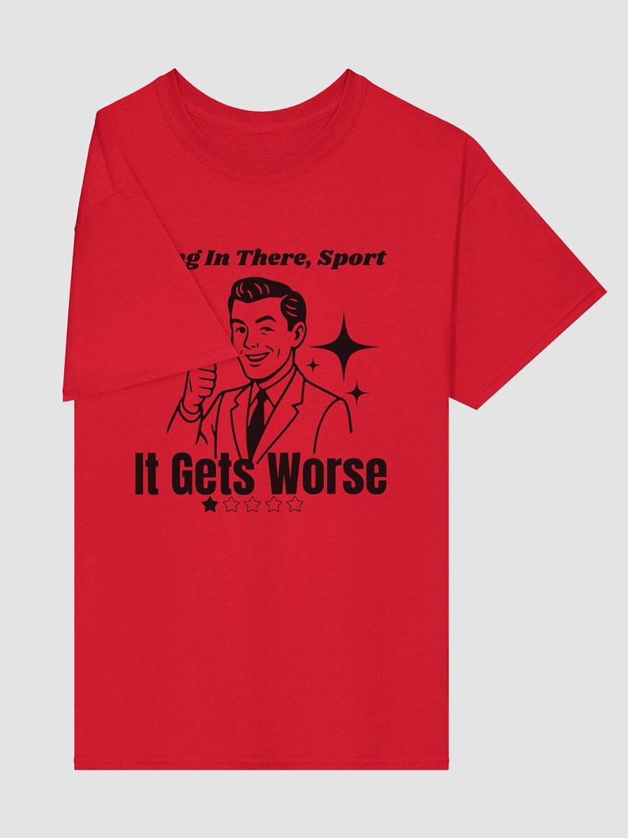 Hang in There, Sport – 1-Star Review Graphic Tee – Dark Humor Gildan Heavyweight Tee product image (36)