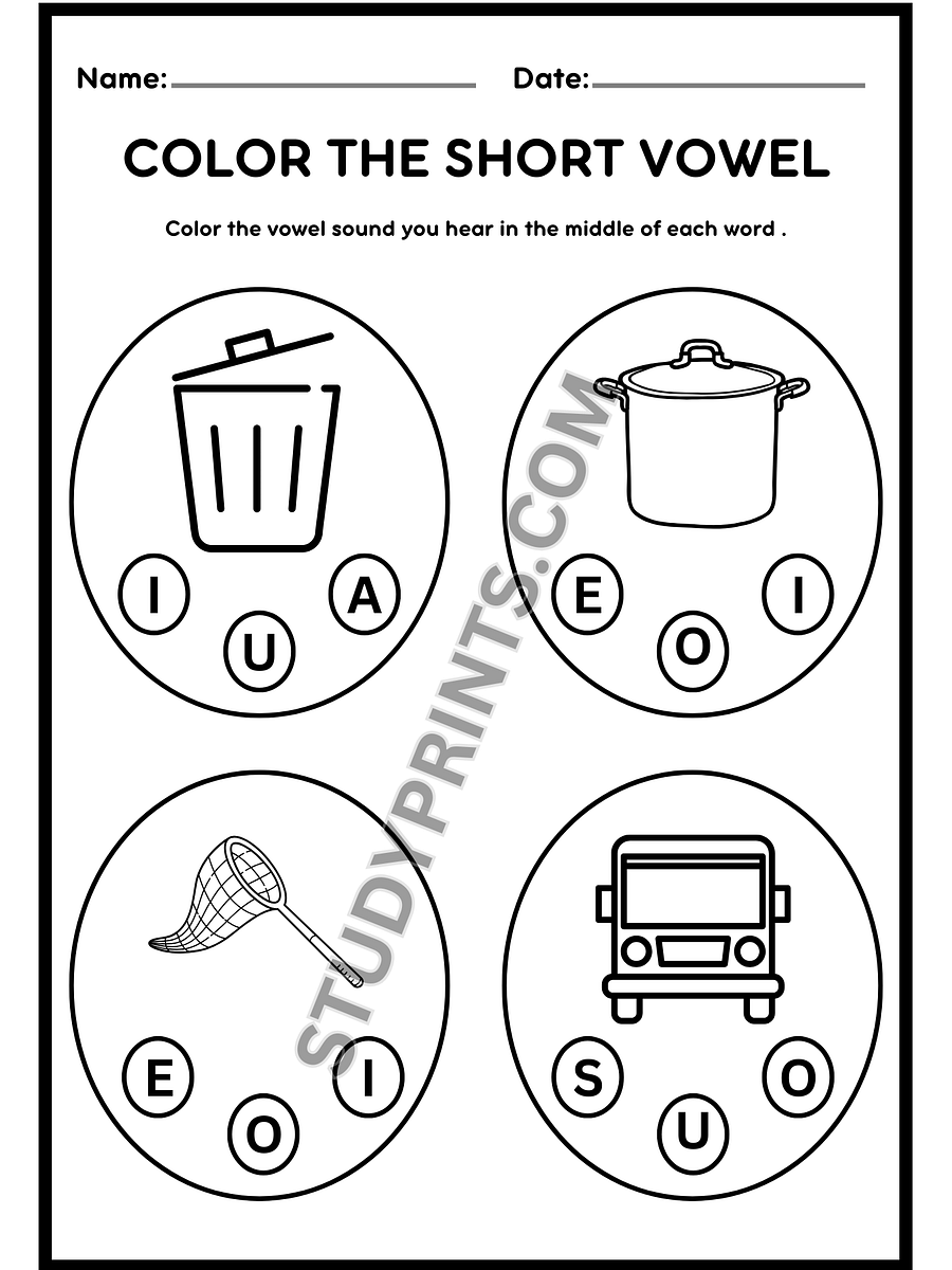 short vowel sounds worksheets for kindergarten pdf product image (2)