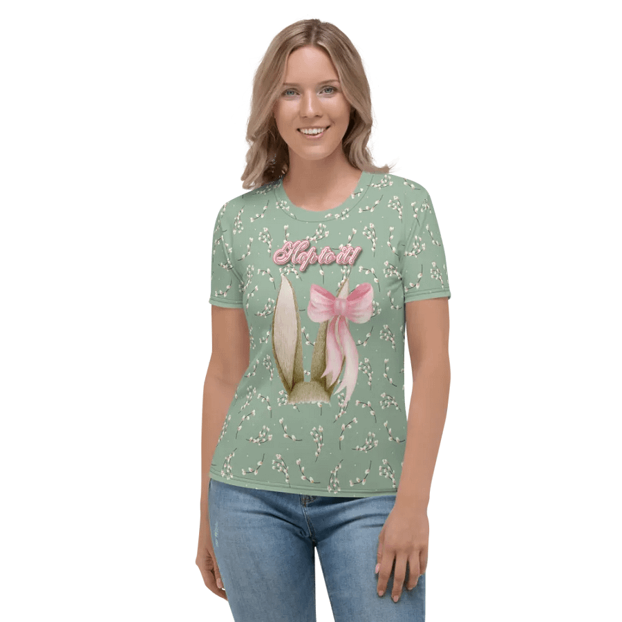 Hop to It Easter All Over Print T-shirt product image (2)