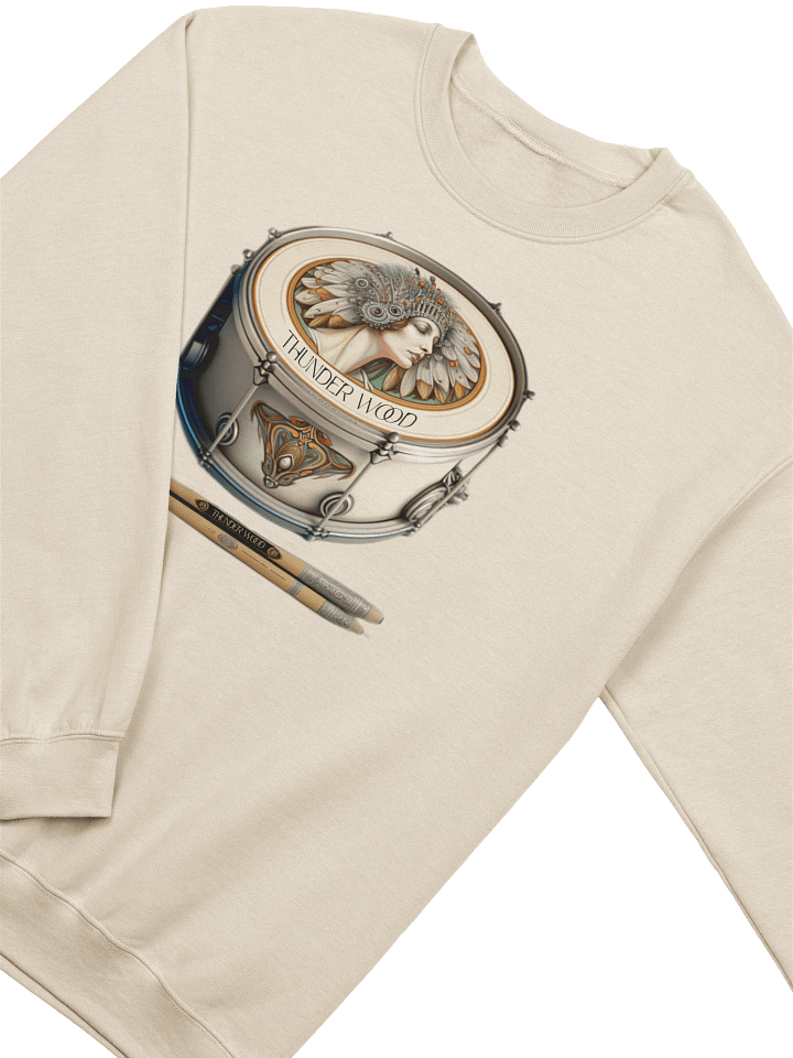 Thunder Wood Snare Drum Sweatshirt product image (2)