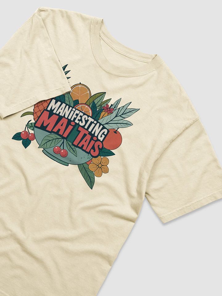 Manifesting Mai Tais Tropical T-Shirt – Vintage Fruit Graphic Tee – Retro Aesthetic Heavyweight Cotton Shirt – Beach Vibes Summer Outfit product image (2)
