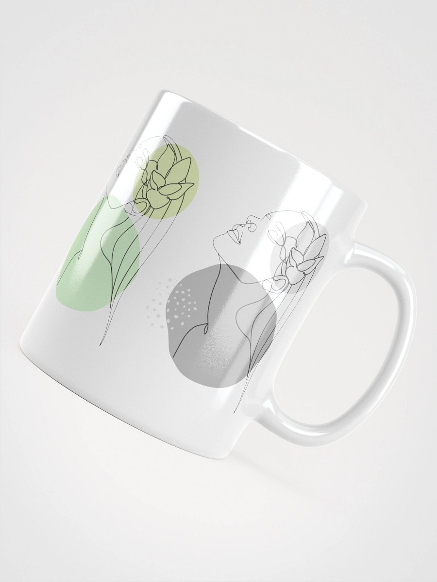 Mug Blanc Equilibre Femme Doux - Harmonie Naturelle - Idée Cadeau Raffiné product image (4)