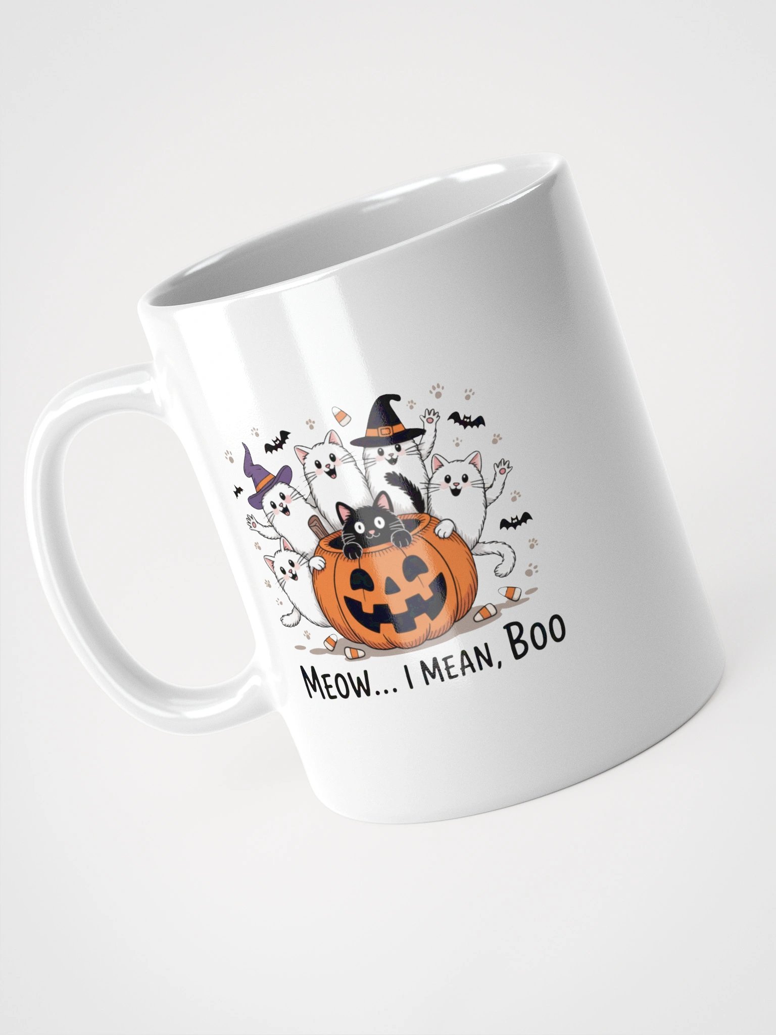 Meow I Mean Boo Cats Halloween Mug product image (7)
