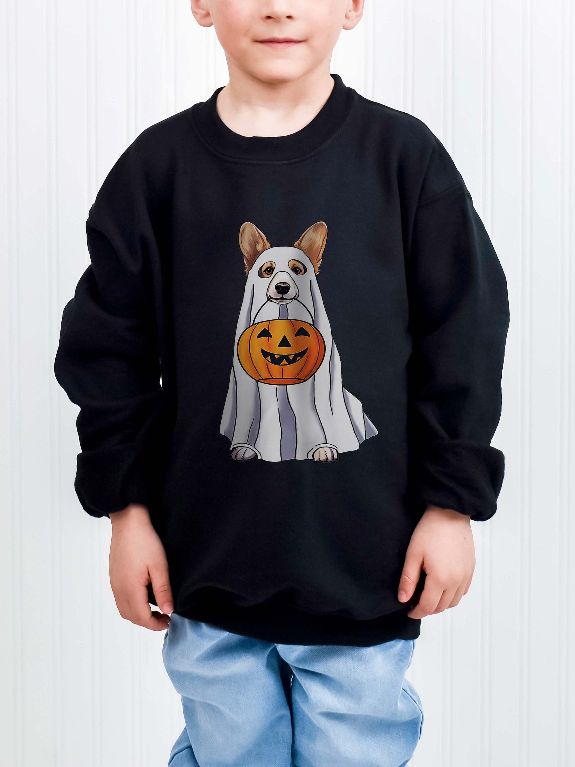 Halloween Corgi(Tricolor) Youth Sweatshirt product image (1)