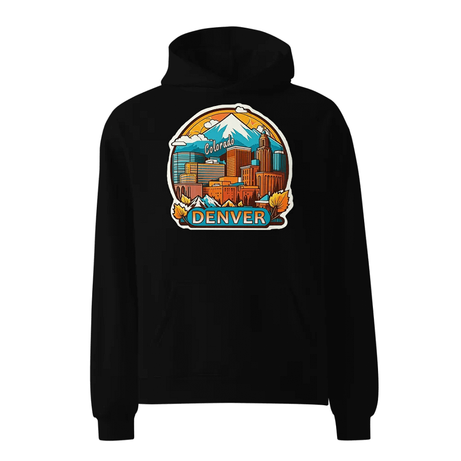 Denver - Colorado Retro Fall Cityscape Hoodie product image (1)