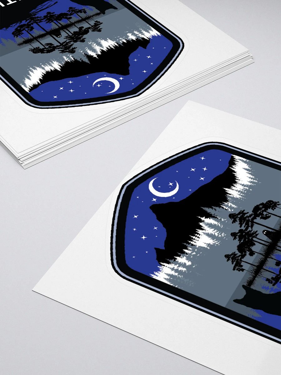 Cat under the Moon Sticker product image (4)