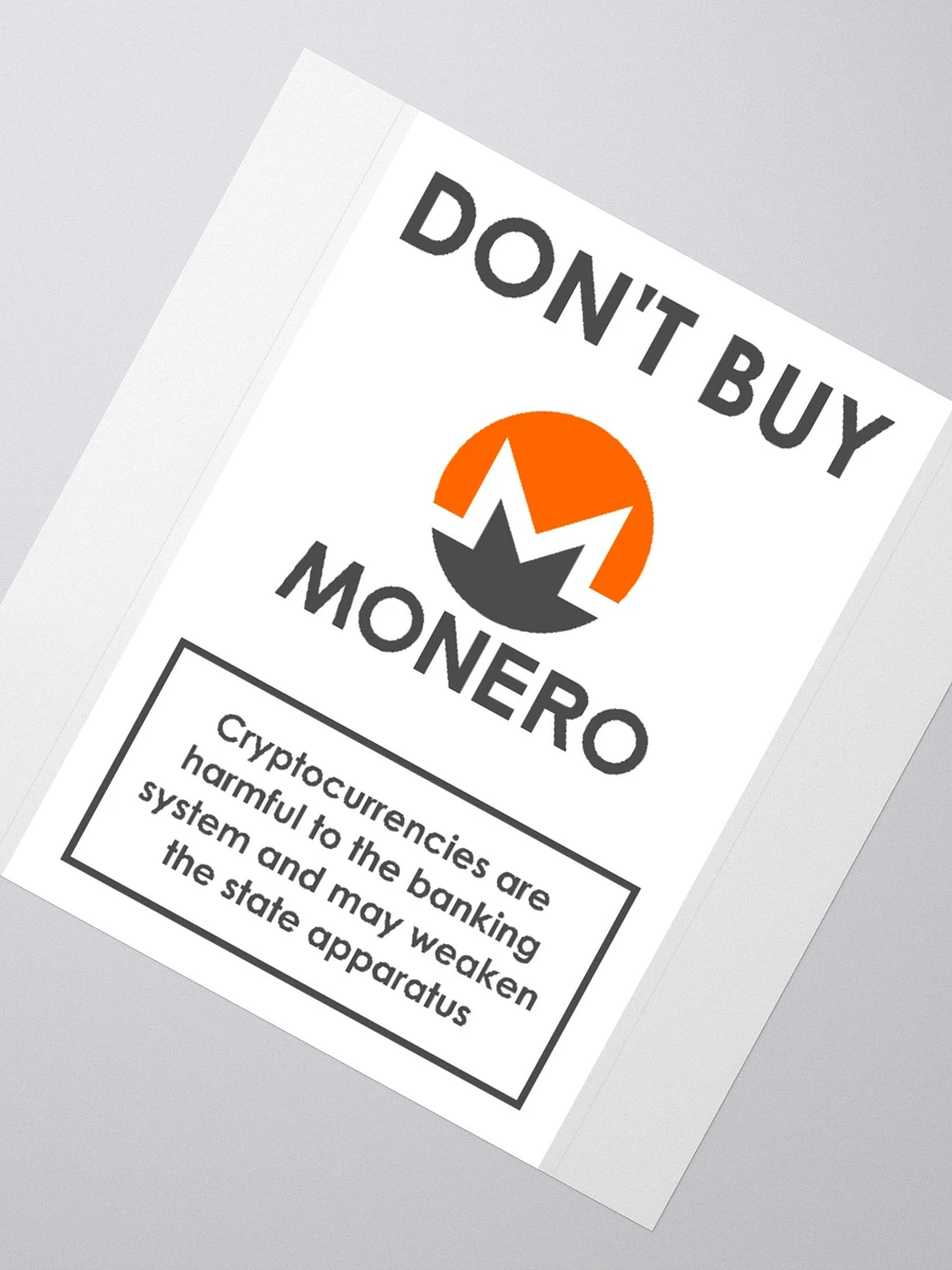 Don't Buy Monero Sticker product image (6)