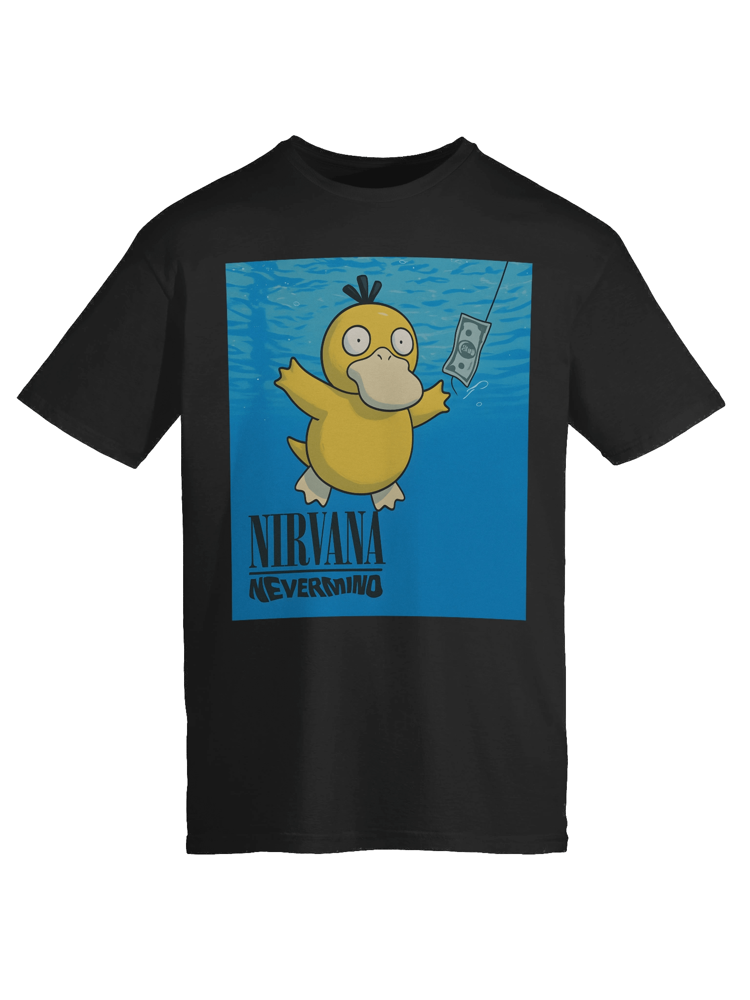Psyduck × Nirvana Nevermind Parody T-Shirt – Pokémon Meme Tee product image (9)