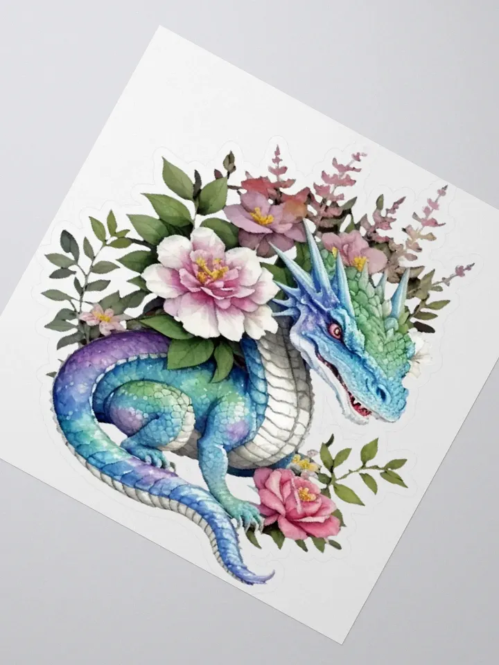 Whimsical Dragon Garden Stickers product image (5)