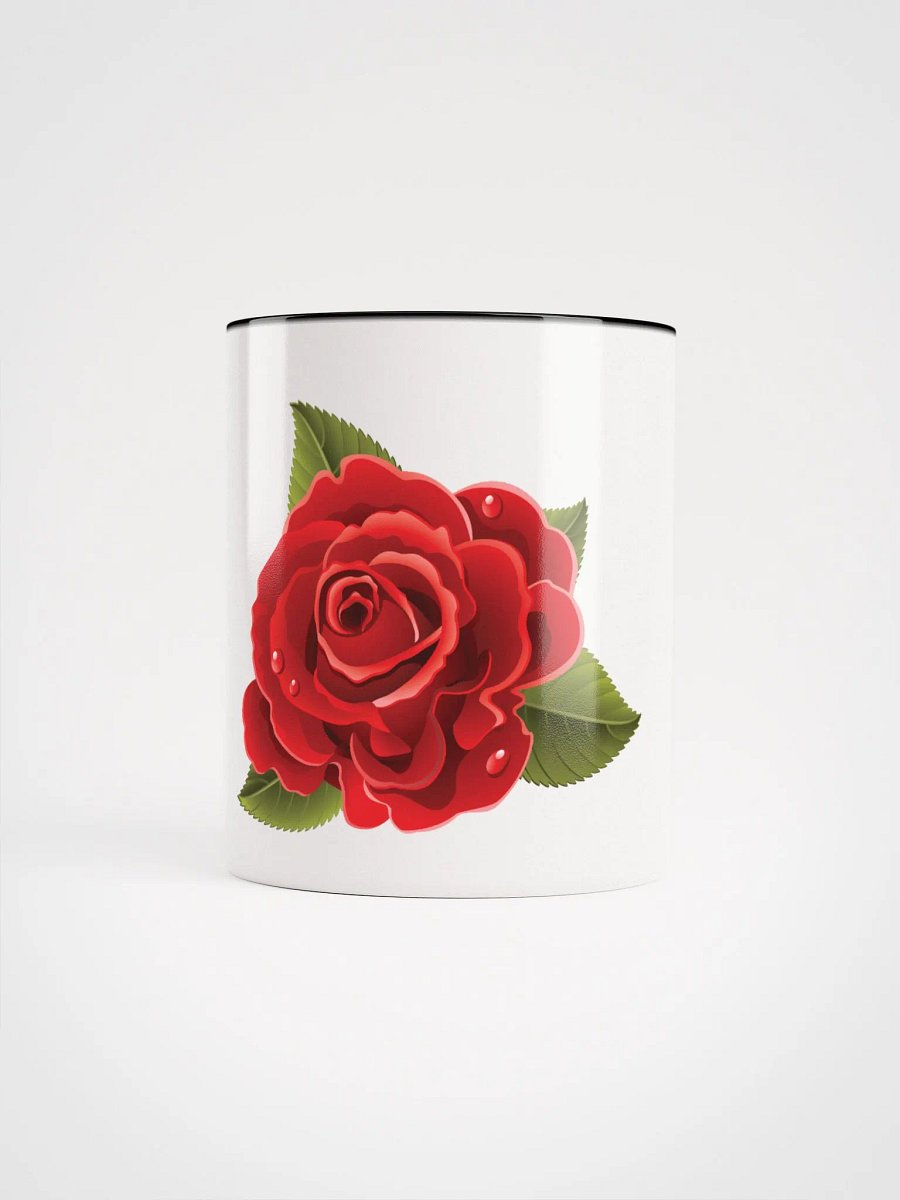 Ceramic Beautiful Red Rose Mug with Color Inside product image (1)