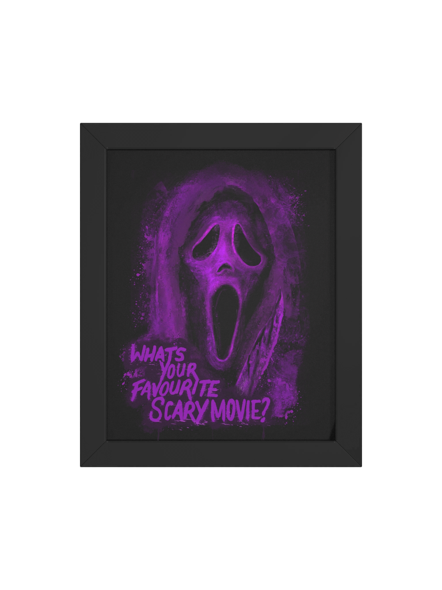 BLK Framed Ghost Face Print (Purple) product image (4)