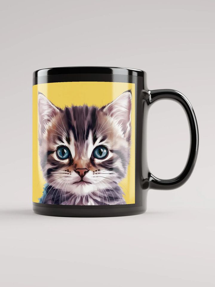 Cute Cat Mug Yellow product image (2)