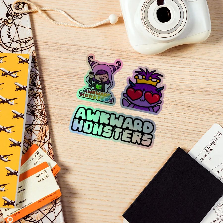 AwkwardMonsters Holo Stickers product image (5)