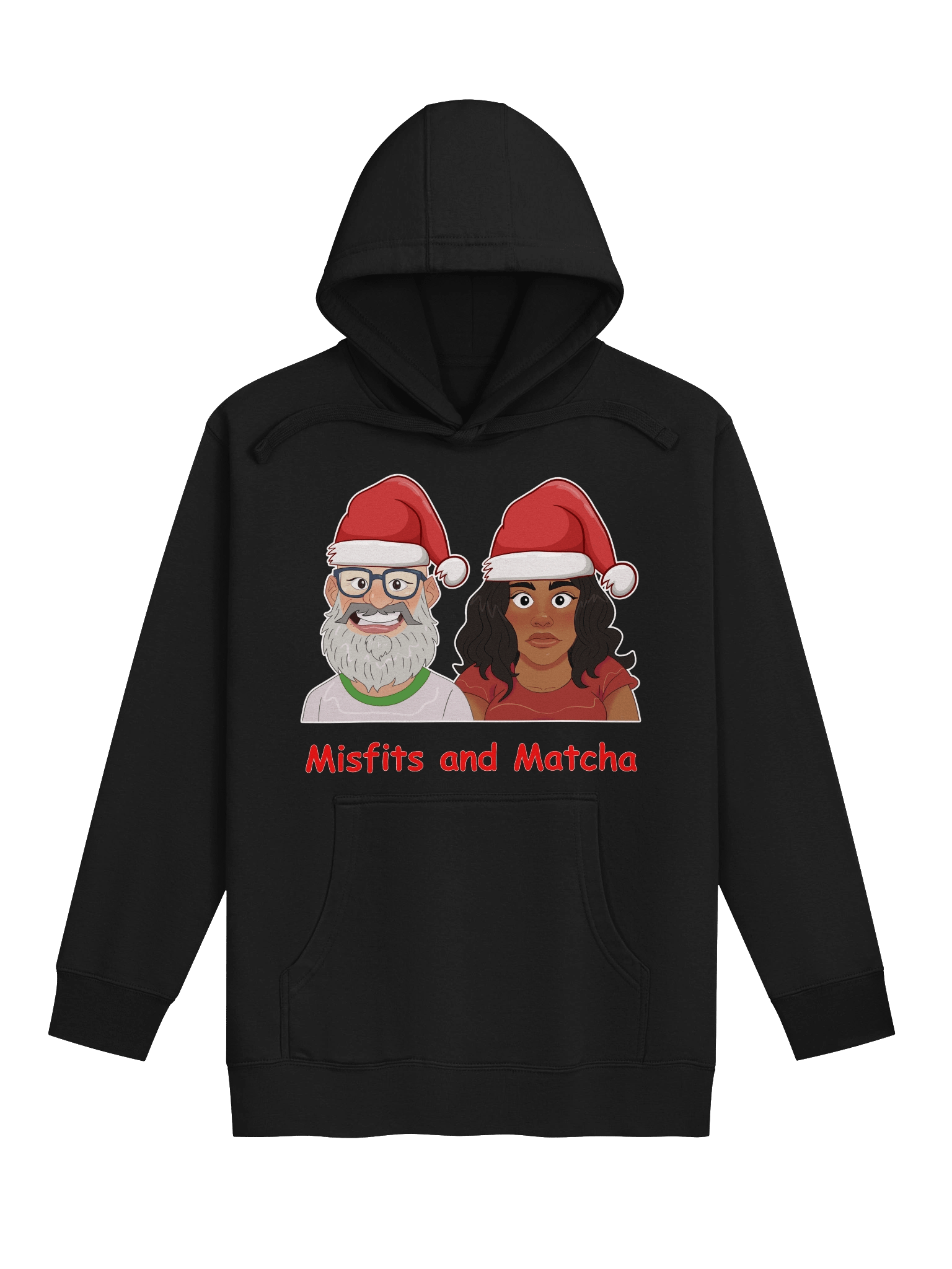 Misfits and Matcha Santa Hats Pullover Hoodie product image (5)