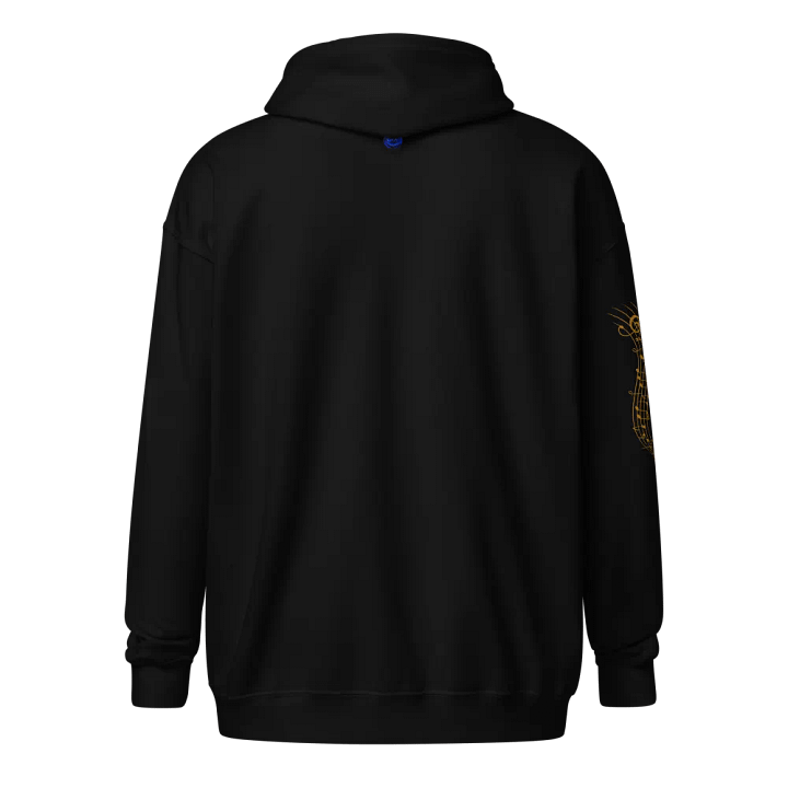 Golden Musical Elegance Zip Hoodie product image (7)