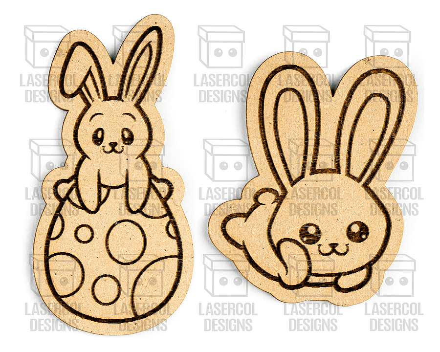 Easter Bunny Paint Kit DIY Cut Outs Set 4 - Laser Cut Files product image (4)