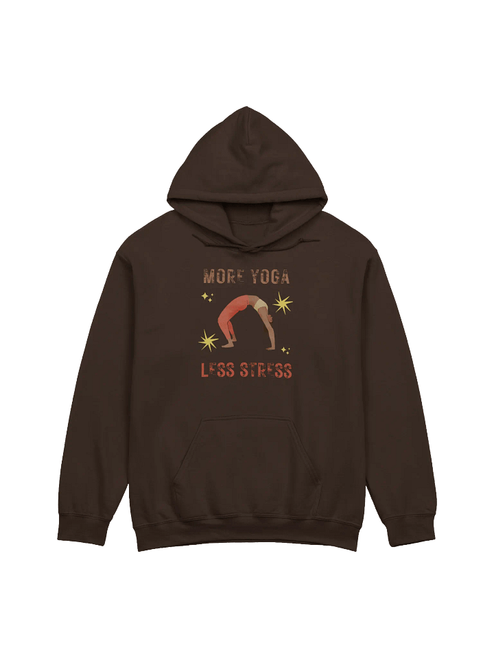 "Yoga Serenity Hoodie: Embrace More Yoga, Less Stress" product image (2)
