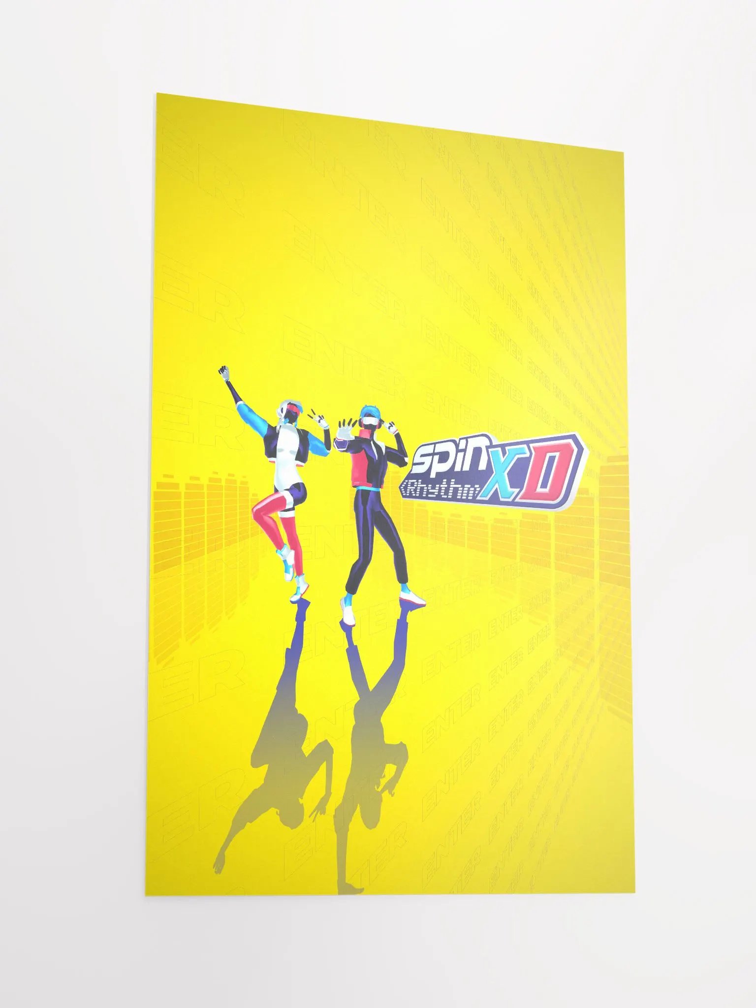 Spin Rhythm XD Yellow Matte Poster product image (2)