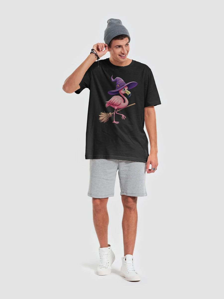 Flamingo Witch Halloween T-Shirt product image (41)