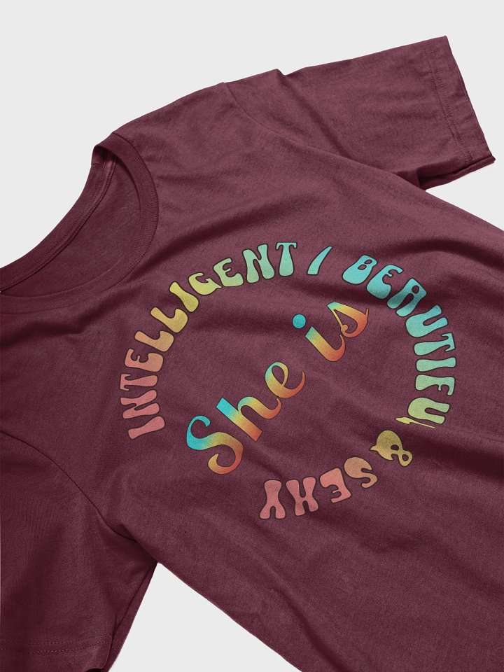 She Is Intelligent Beautiful And Sexy Empowerment Circle T-Shirt product image (2)