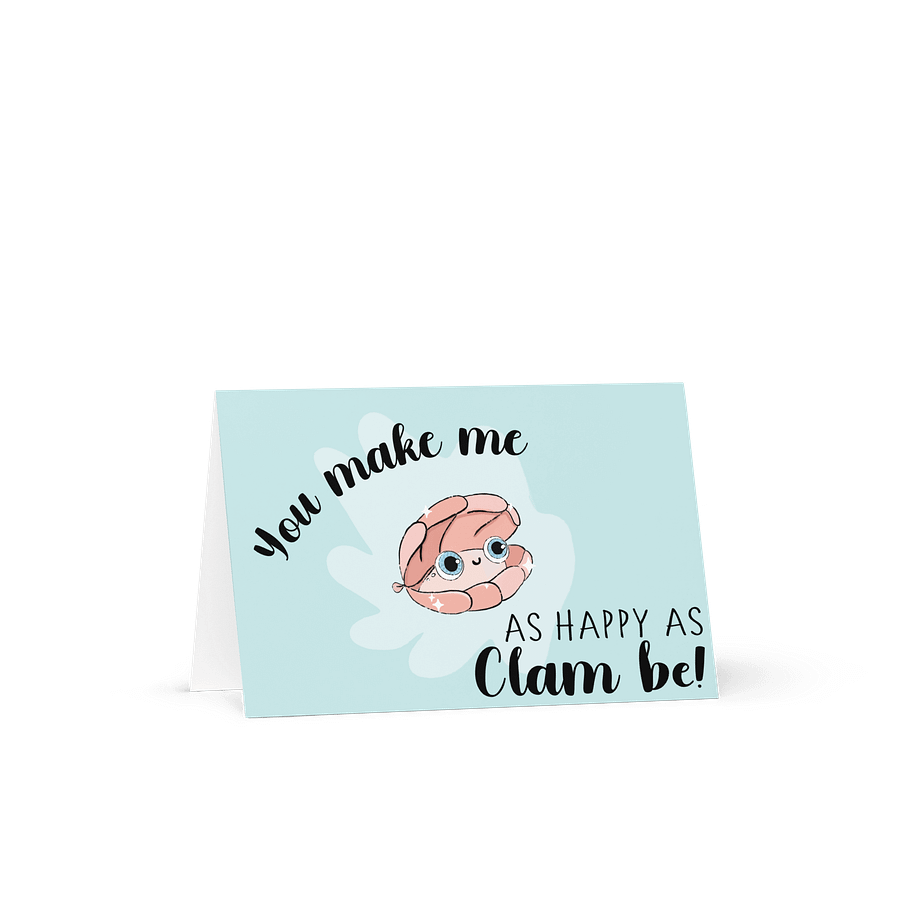 Happy as a Clam Greeting Card product image (1)