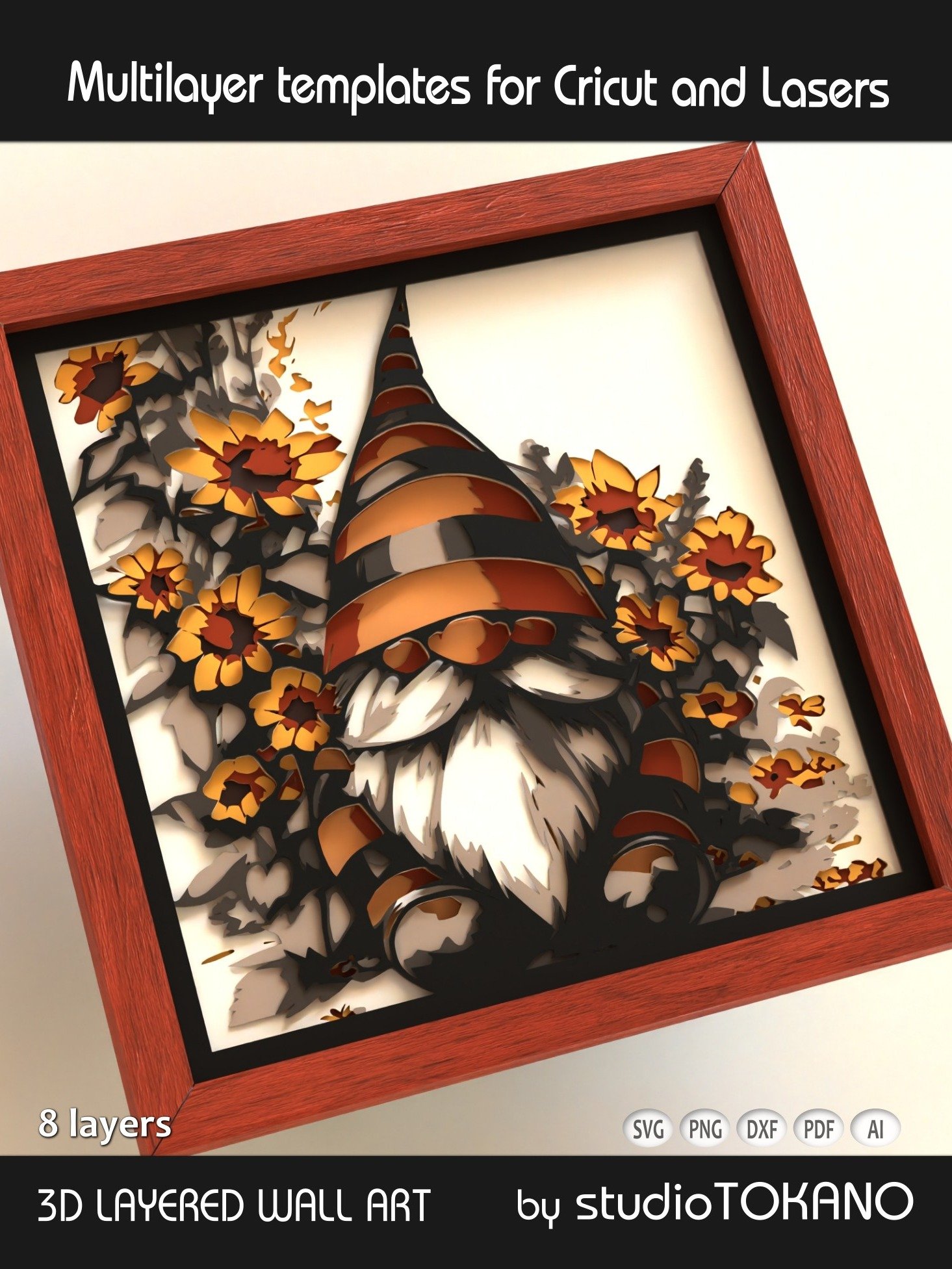 Gnome 3D layered Shadowbox product image (4)