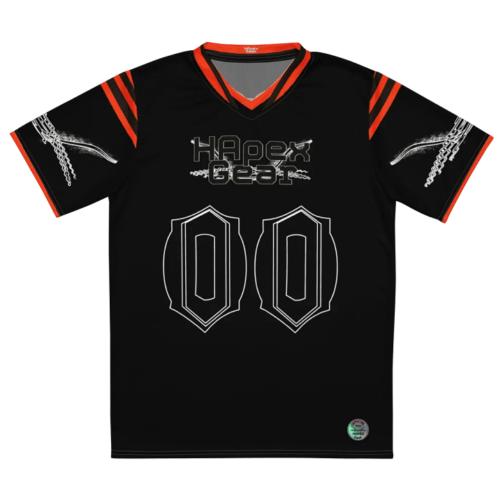Dieter - Black - Recycled Unisex Sports Jersey - Black HApex Gear Black Logo product image (2)