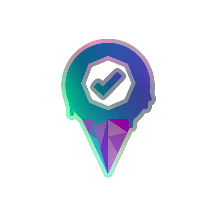 ICP CHECKMARK CONE STICKER product image (2)
