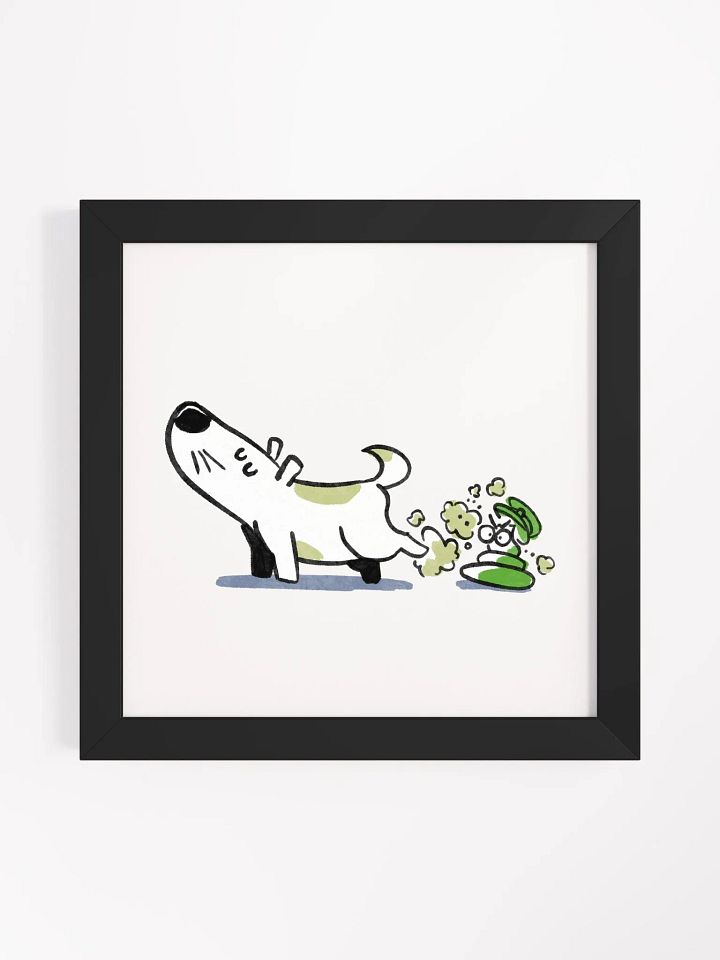 Just a Pup Poop | Frame Matte Poster product image (1)