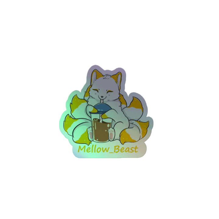 Orange Holograph Sticker product image (2)