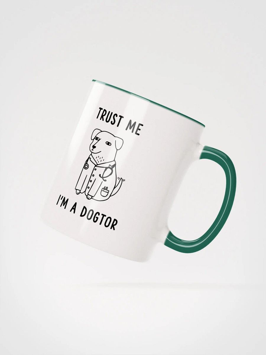 "I'm a Dogtor" Ceramic Mug with color inside product image (3)
