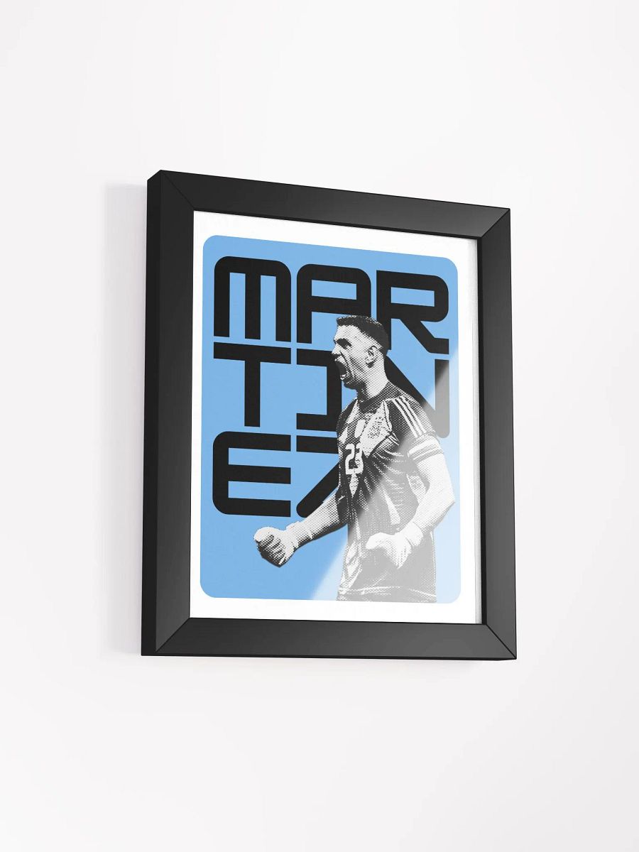Emiliano Martínez BW Argentina Name Art Framed Print product image (3)