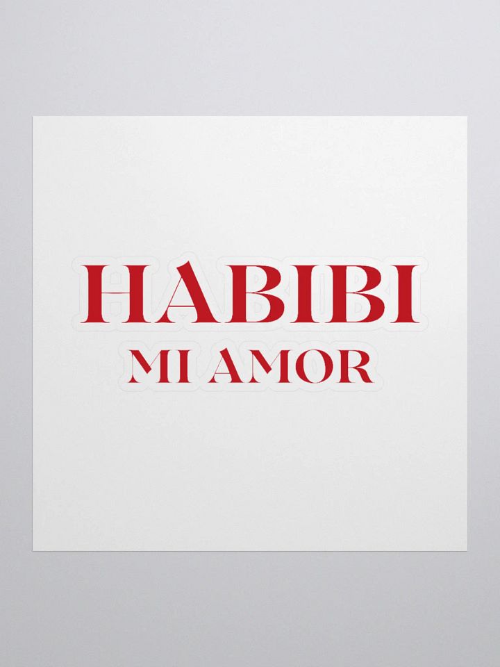 Habibi Mi Amor Sticker Red product image (2)