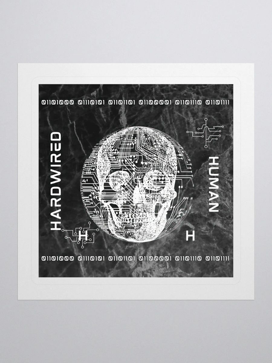 HARDWIRED HUMAN Cut Stickers product image (1)