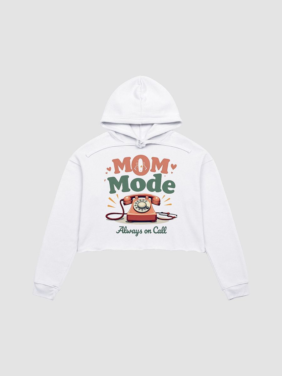 Retro MOM Mode Crop Hoodie product image (1)