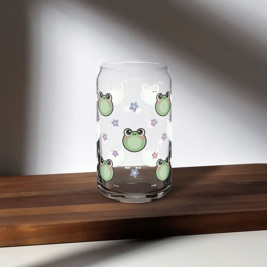 Froggy Pattern Glass Cup product image (35)