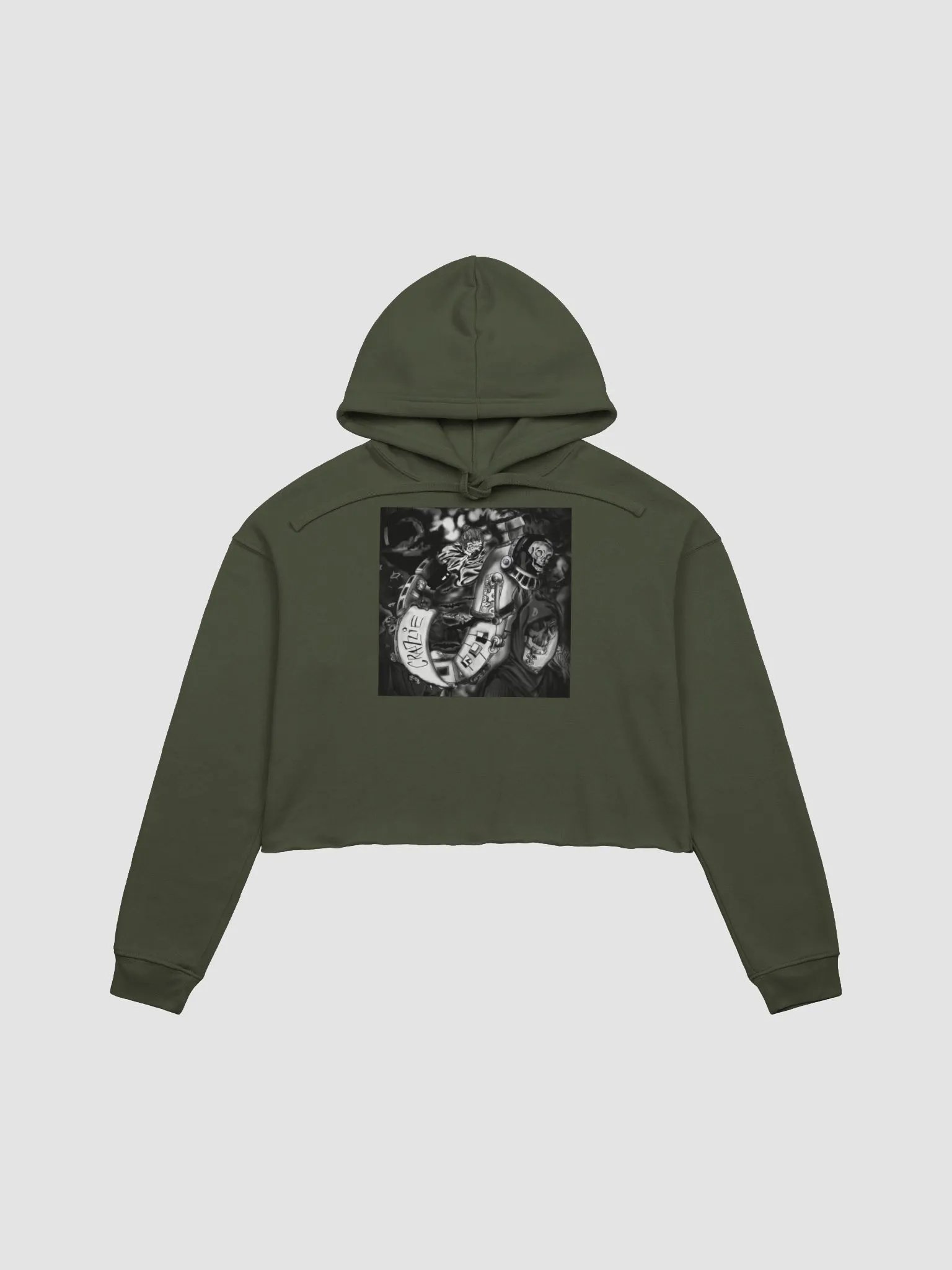 Crazzie Train Crop Hoodie Dark Edition product image (2)
